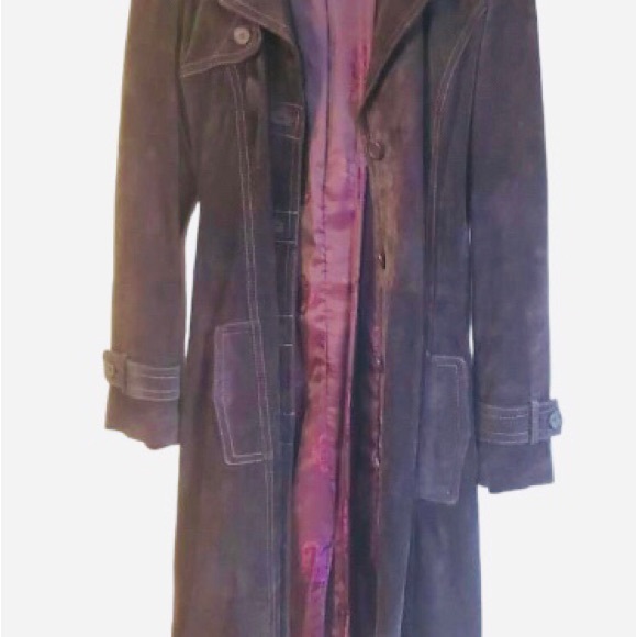 Vintage Danier Purple Suede Leather Jacket - Picture 13 of 16